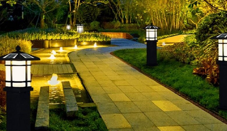 Đèn Chùm Cột Trang Trí Sân Vườn Bóng LED